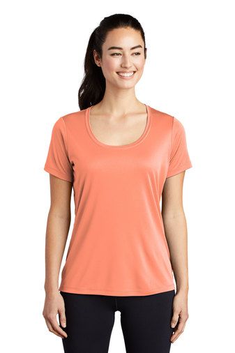 Sport-Tek Ladies Posi-UV Pro Scoop Neck 4-ounce 100% Polyester Short Sleeve Performance T-shirt